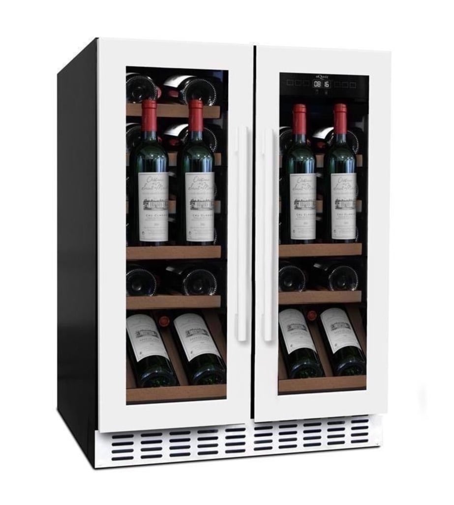 Built-in wine cooler - WineCave 60D2 Powder White Label-view