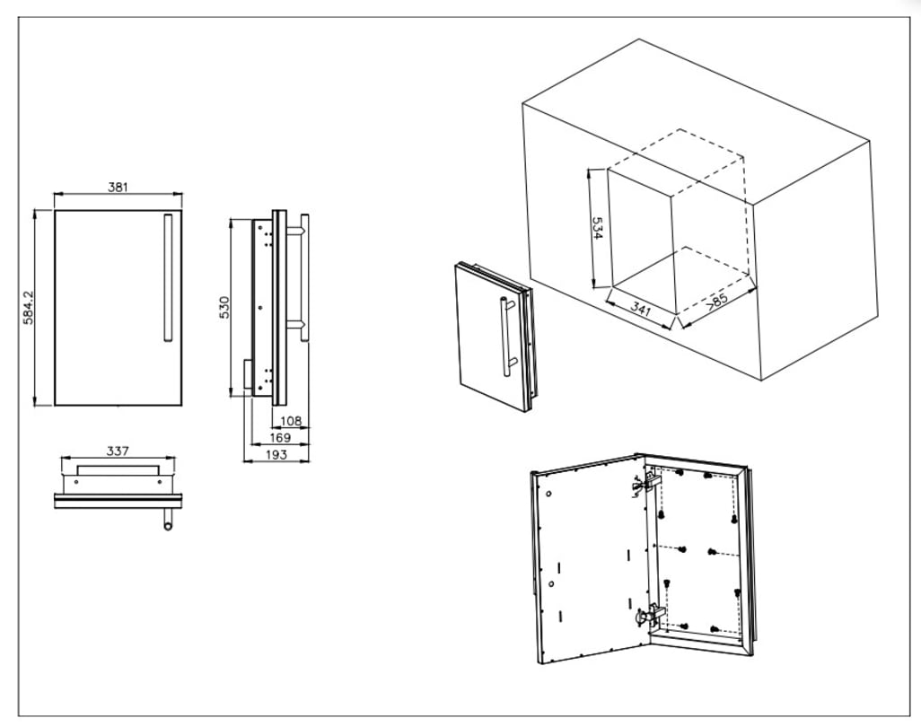 Built-in - Inbyggbar Enkeldörr