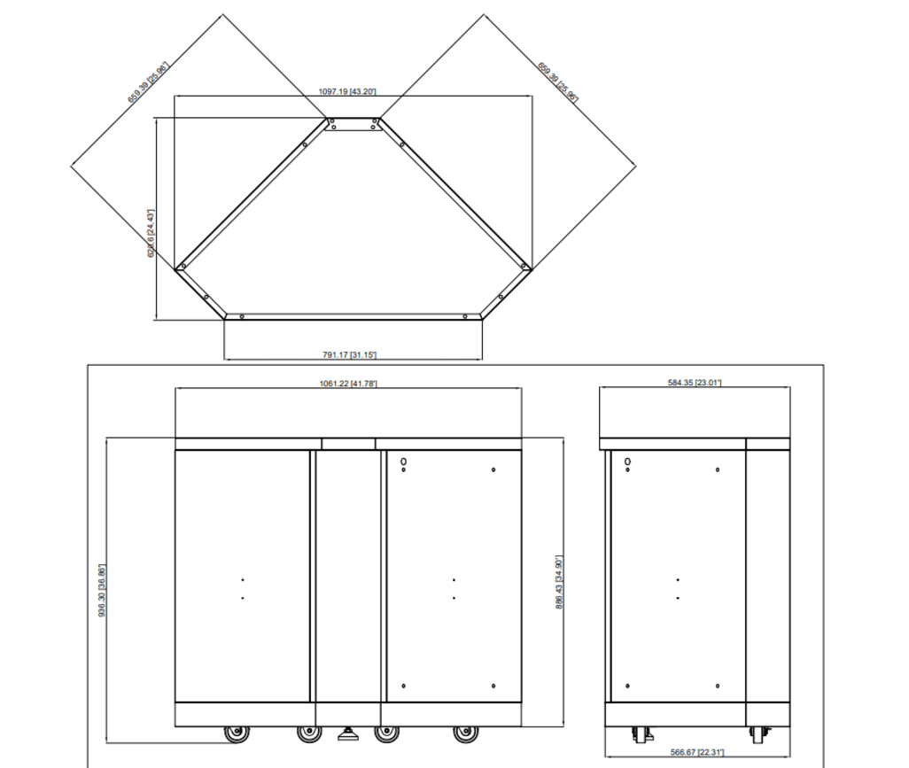 Inox Range - Hjørnemodul 90°