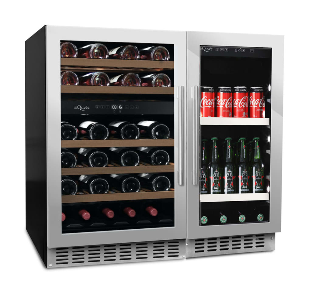 Wine and beer cooler combination package 90 Stainless