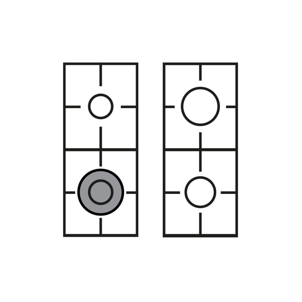 Range cooker - Dolce Vita 60 cm (1 oven) (Black/Brassed) Gas