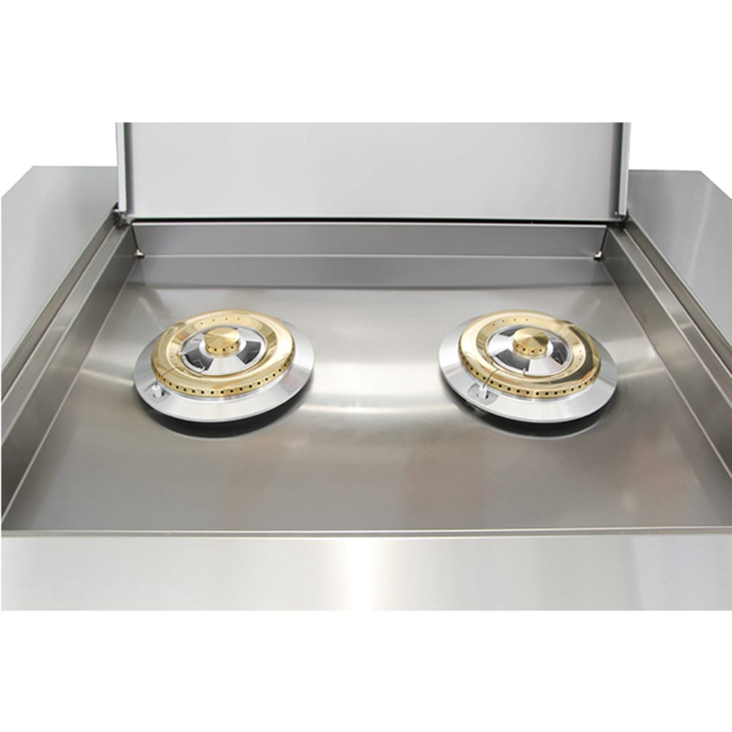 (Outlet) - Inox Range - Module met zijbrander 