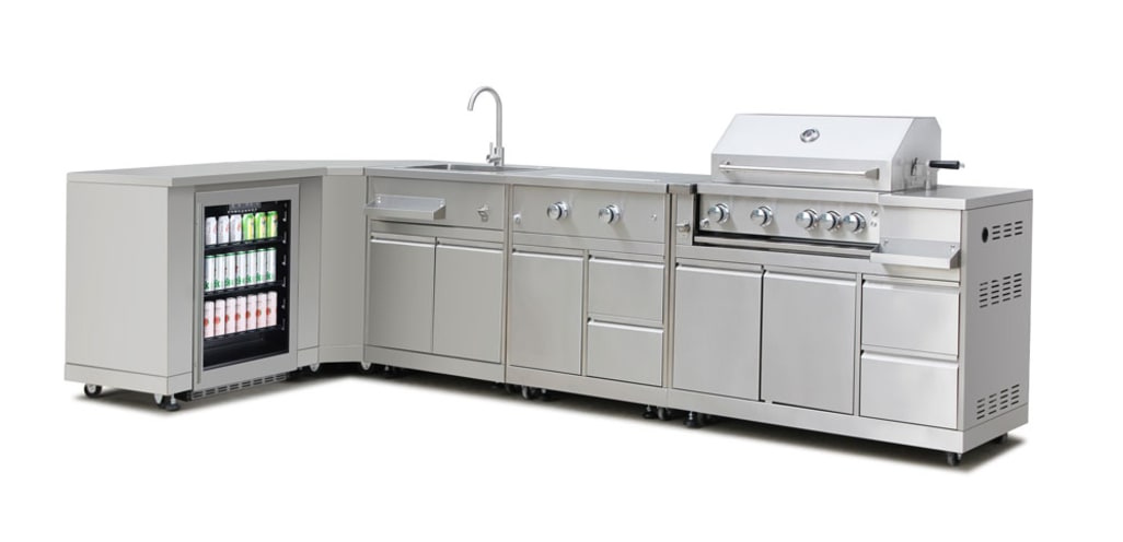 (Outlet) - Inox Range - Module met zijbrander 