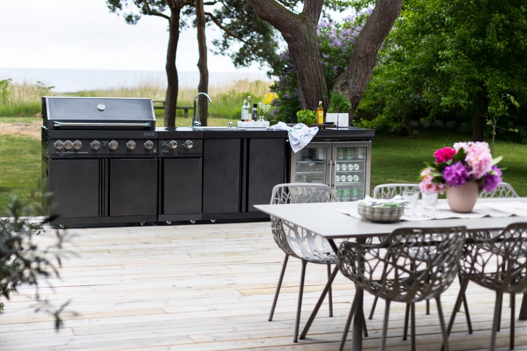 Black Collection - Module with sink unit and storage cabinet