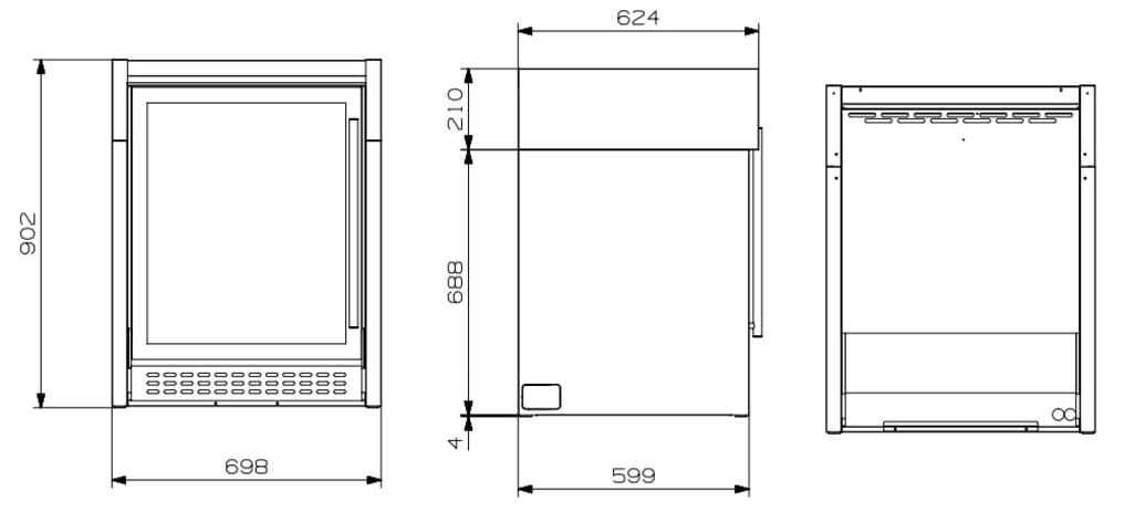 Modular system - Modul med vask 70 cm