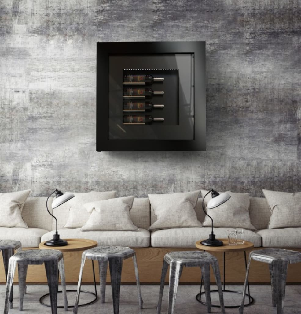 Weinkühlschrank-Bilderrahmen - Quadro Vino 40 Black