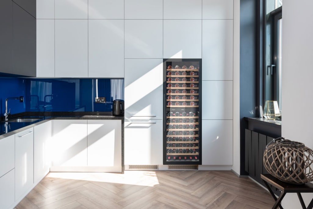 Built-in wine fridge - WineCave 187 Anthracite Black 