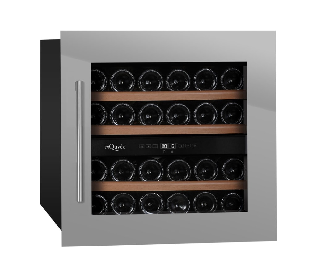 Integrierbarer Weinkühlschrank WineKeeper 25D Stainless