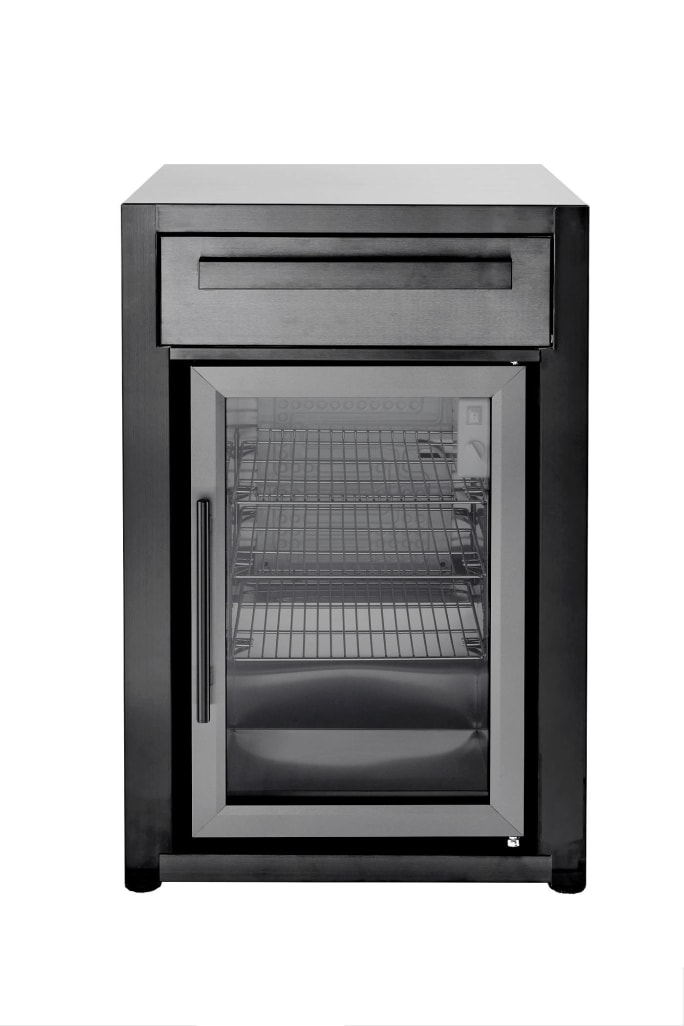 Myoutdoorkitchen - Nordic Line Black - 201SS - Free-standing refrigerator module