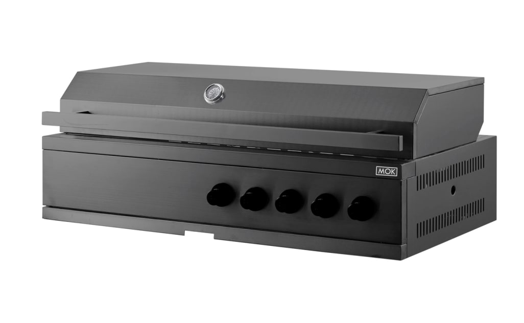 Nordic Line Integrated gas grill (5 burners) Black