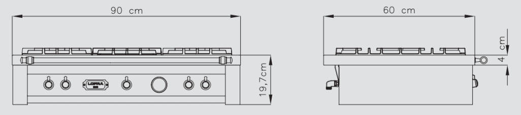 Rangetop - Dolce Vita 90 cm (Schwarz/Bronze)