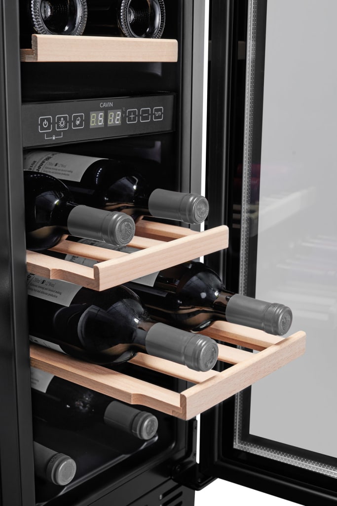 Builtin wine cooler Arctic Collection 30D Fullglass Black