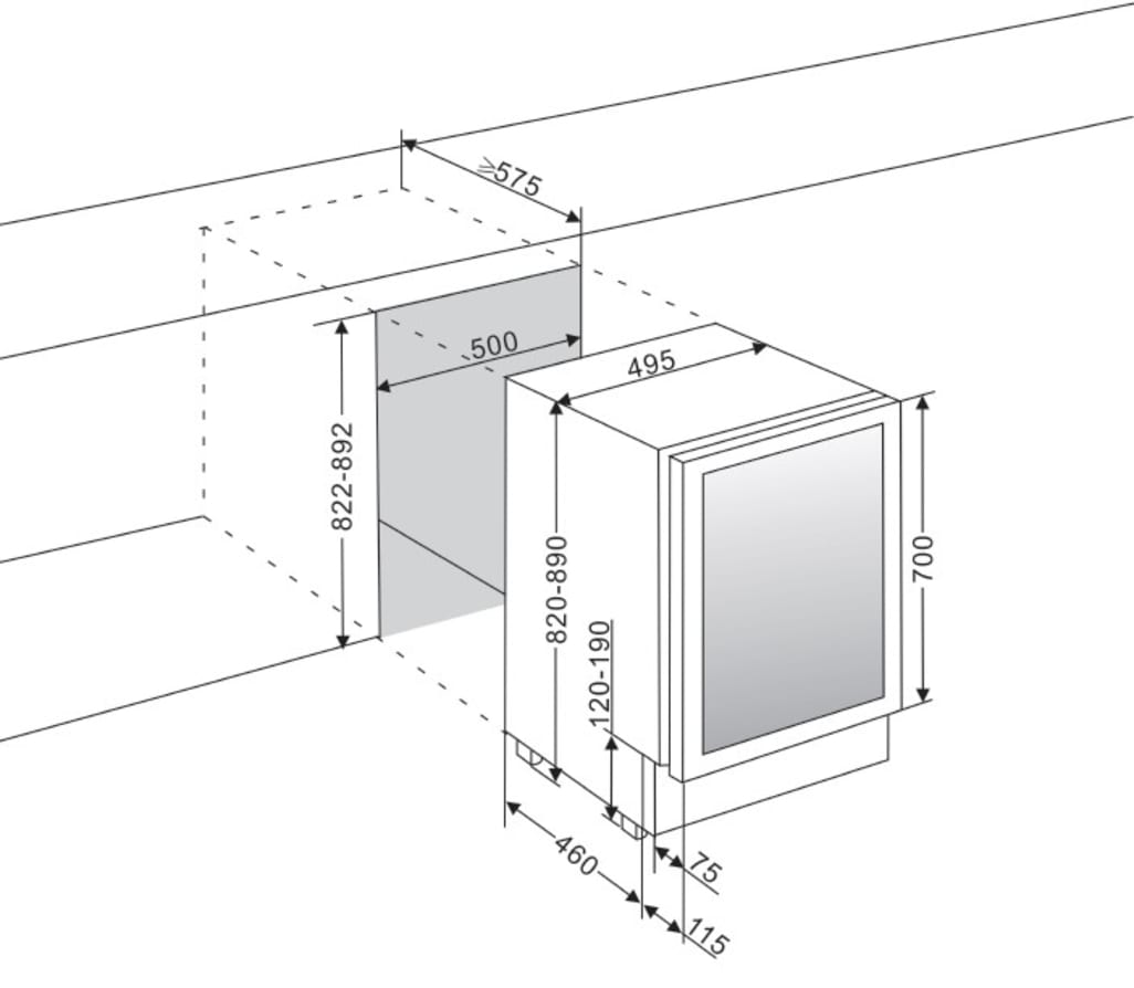 Vinoteca encastrable - WineCave 700 50D Custom Made