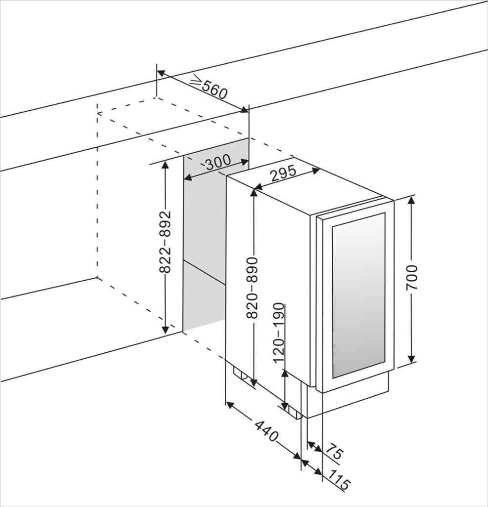 Einbau-Bierkühlschrank - BeerServer 30 Custom Made