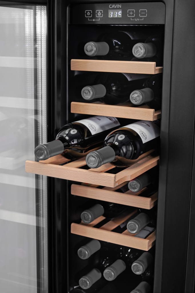 Built-in Wine and Beer Cooler - Arctic Collection 60 Duo Fullglass Black