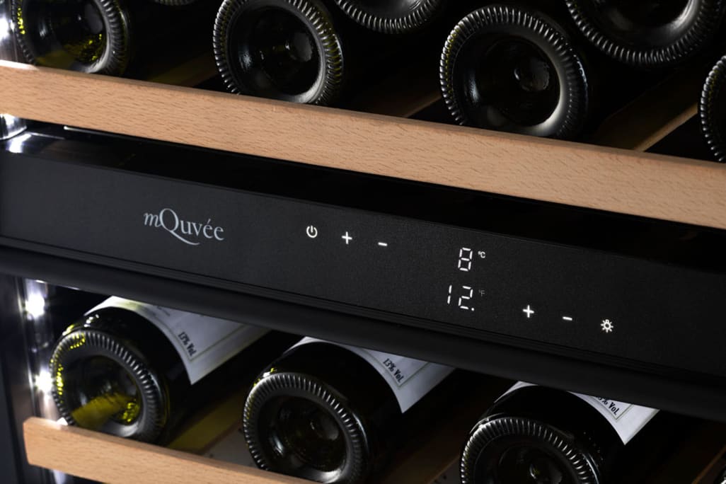 Sisäänrakennettava viinikaappi - WineCave 800 60D Fullglass Black
