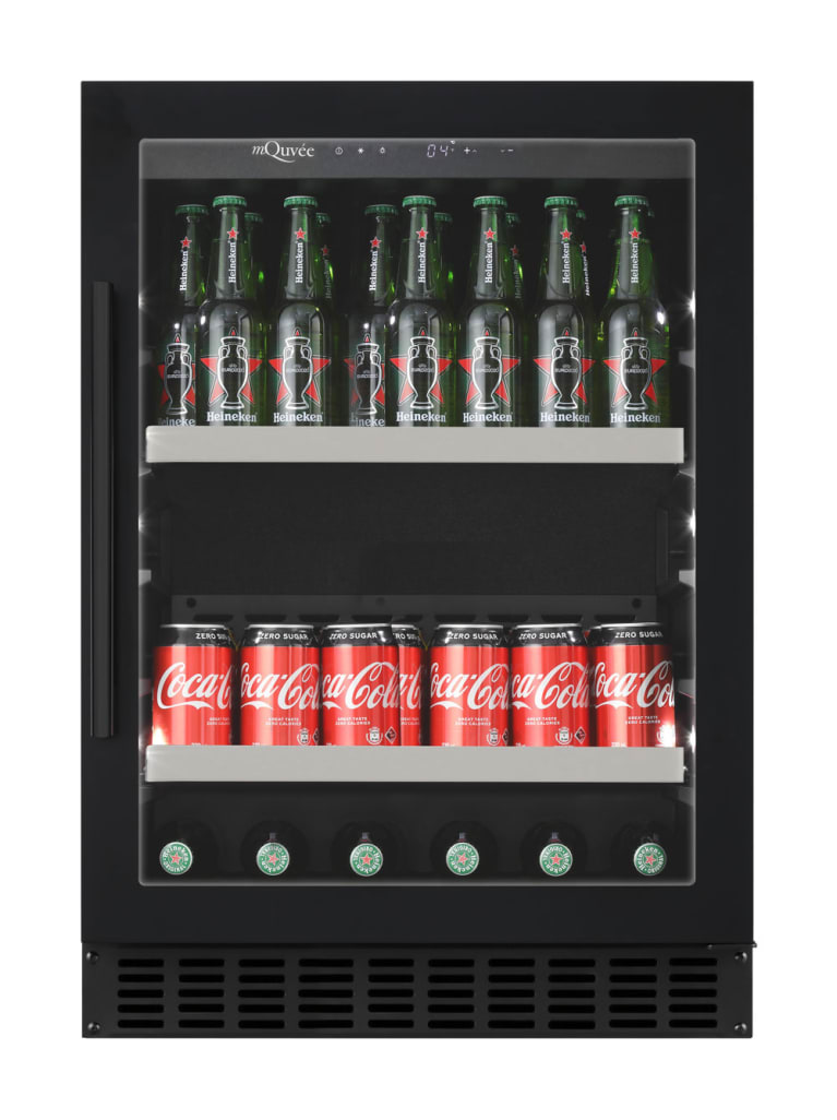 Cantinetta-frigo da incasso per birra - BeerServer 60 Anthracite Black