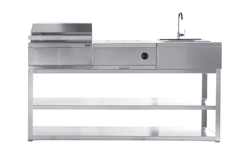 Myoutdoorkitchen - Nordic Line Stainless - 430SS - SE - Integrated Side burner