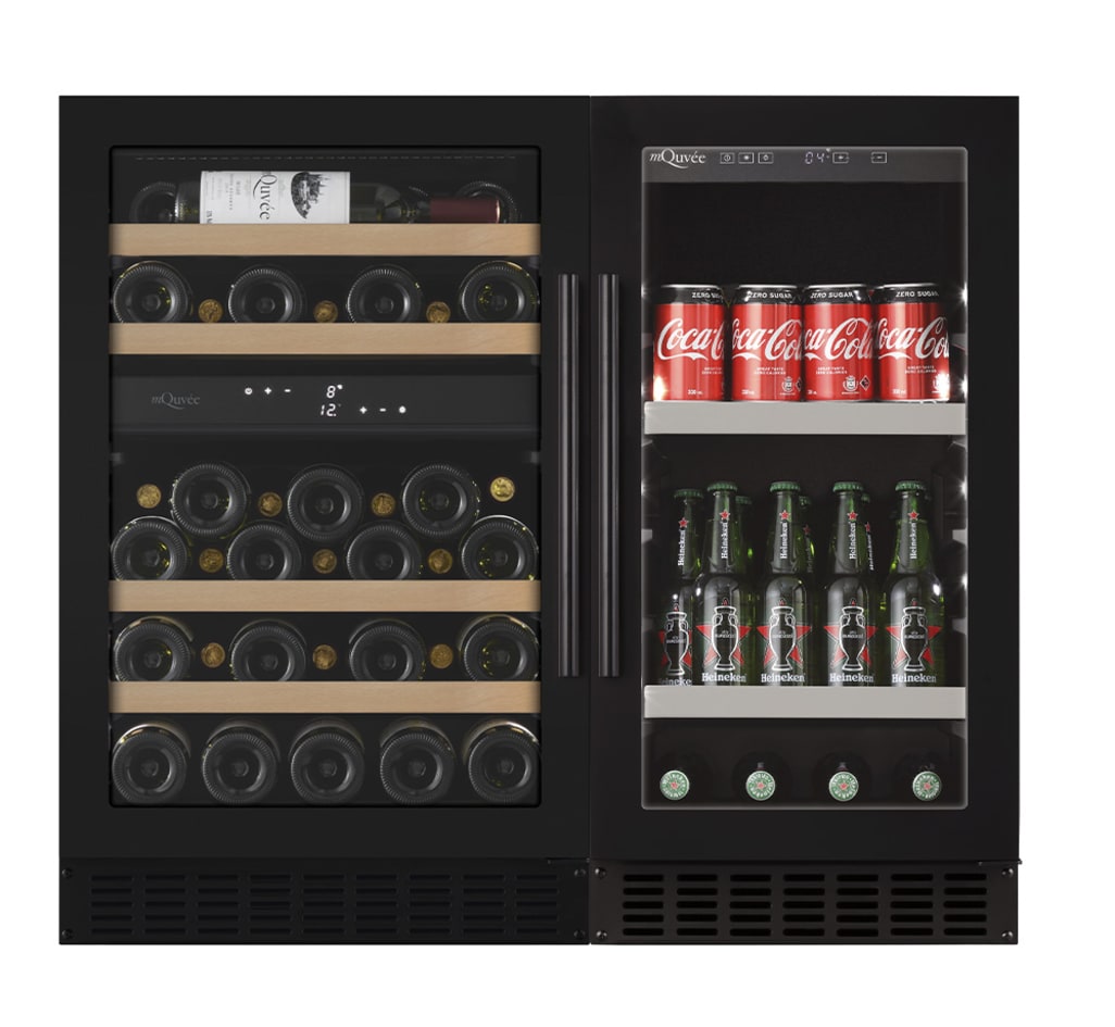 Wine and beer cooler combination package 90 Anthracite Black 