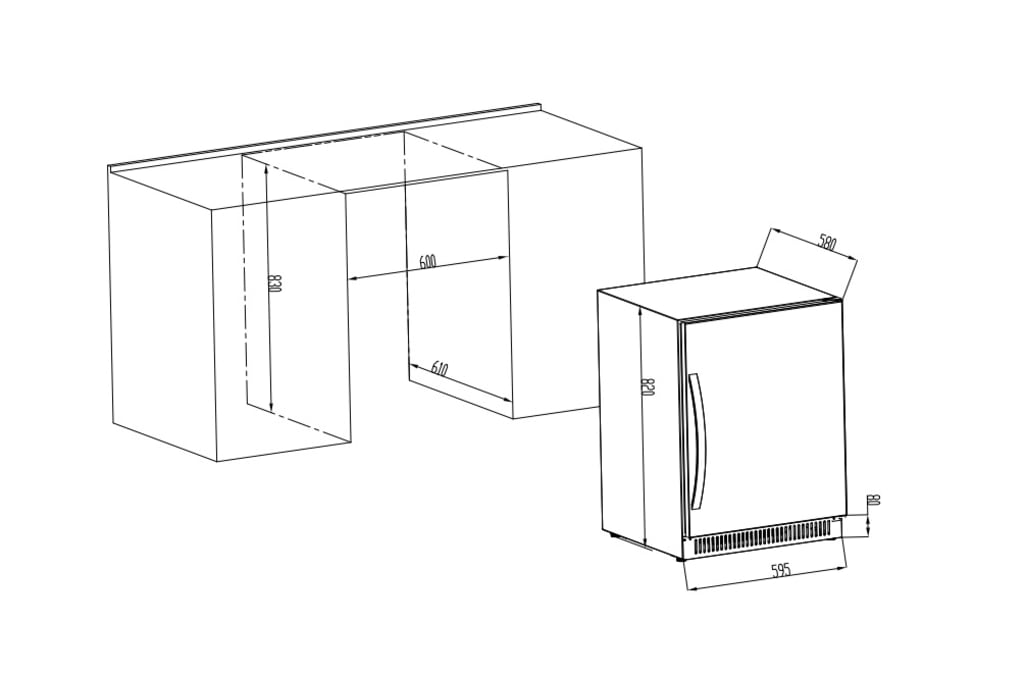 Built-in - Réfrigérateur d'extérieur