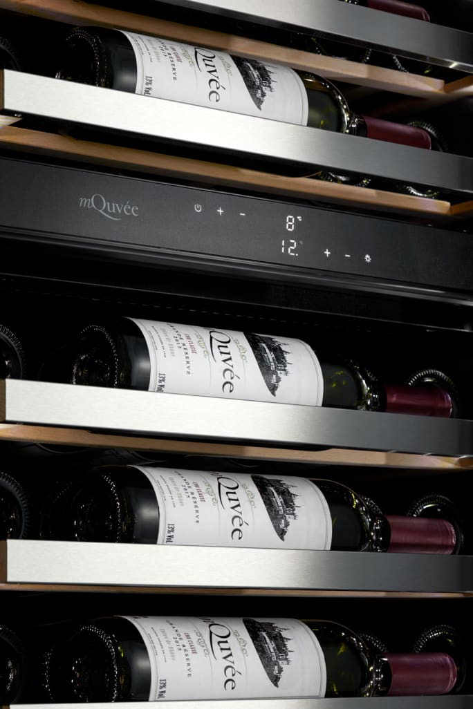 Integrierbarer Weinkühlschrank WineKeeper 112D Panel Ready Push/Pull