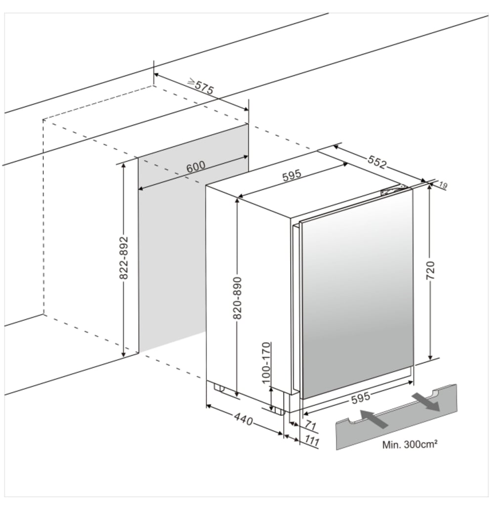 Unterbau-Weinkühlschrank - WineStore 78 