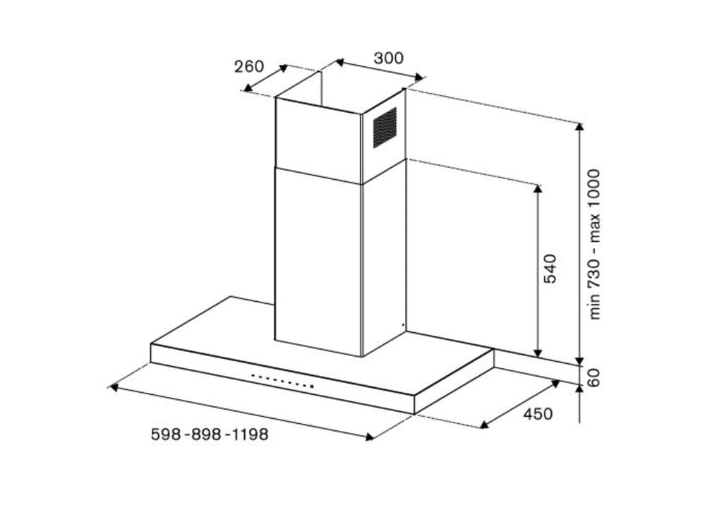 Vifte Professional 90 cm (Stainless)