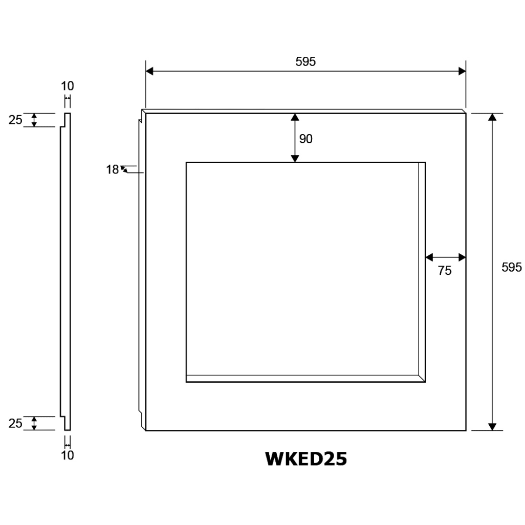 Integrated wine cooler - WineKeeper Exclusive 25D Panel Ready Push-Pull