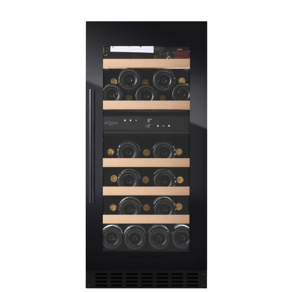 Vinkøleskab til indbygning - WineCave 800 40D Fullglass Black