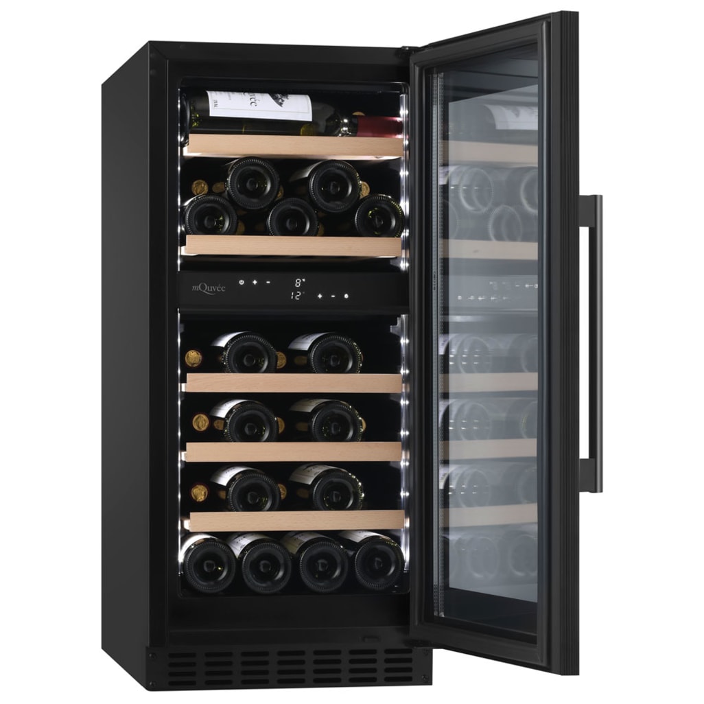 Sisäänrakennettava viinikaappi - WineCave 800 40D Fullglass Black