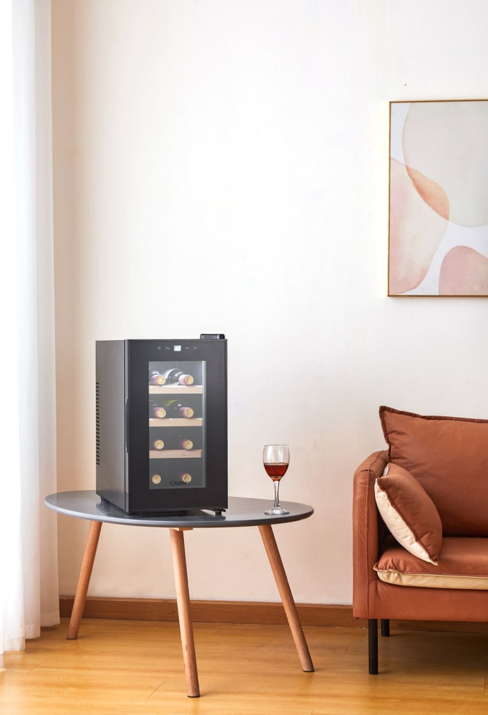 Free standing thermoelectric wine cooler - Northern Collection 8 Black