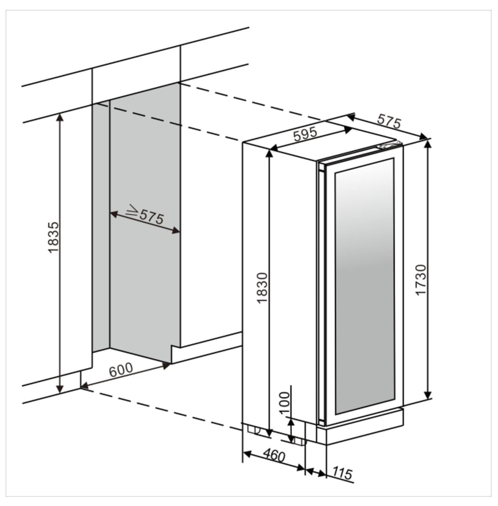 Einbau-Weinkühlschrank - WineCave 187 Stainless 