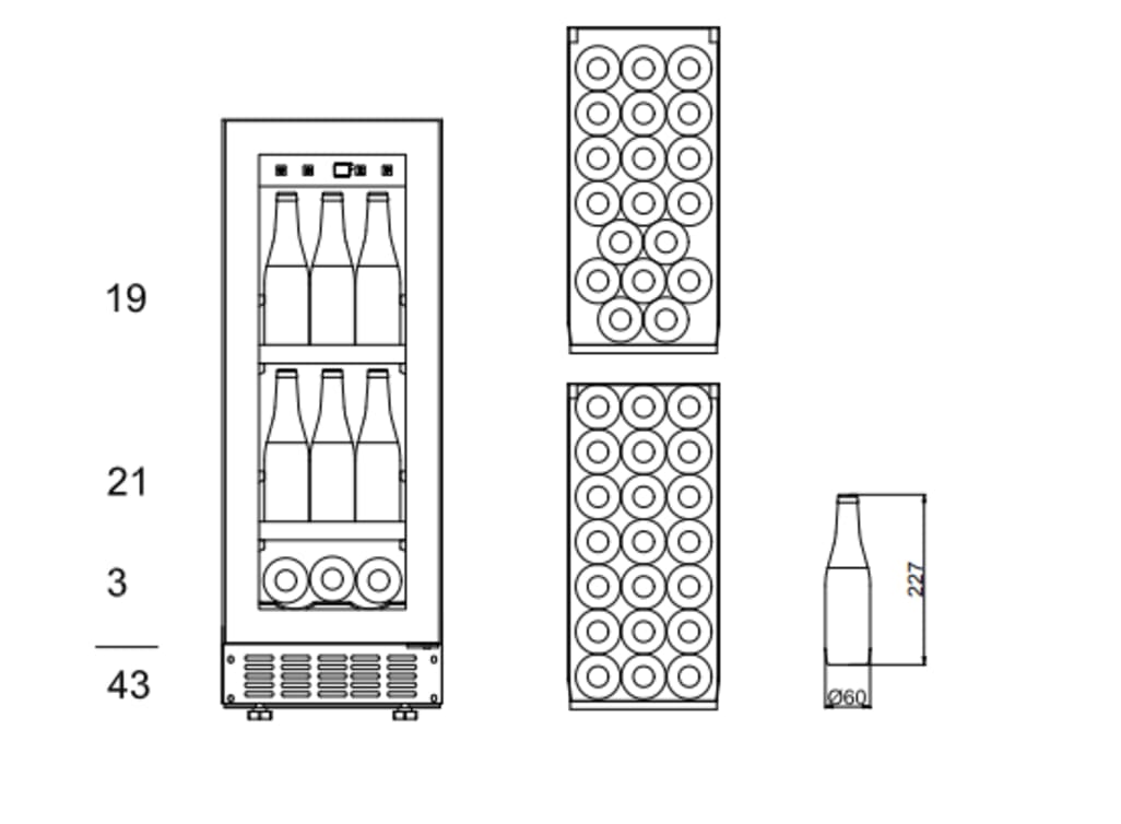 Einbau-Bierkühlschrank - BeerServer 30 Stainless