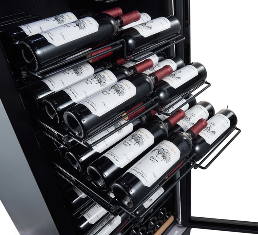 Fritstående vinkøleskab - WineExpert 192 Fullglass Black Label-view 