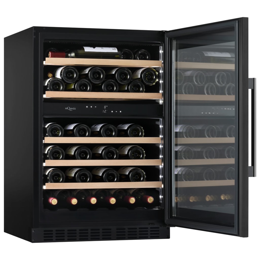 Einbau-Weinkühlschrank - WineCave 800 60D Fullglass Black