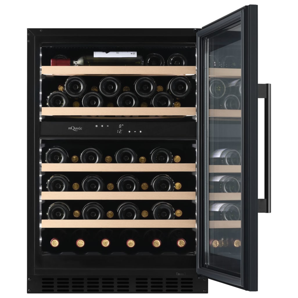 Innbyggbart vinskap - WineCave 800 60D Fullglass Black