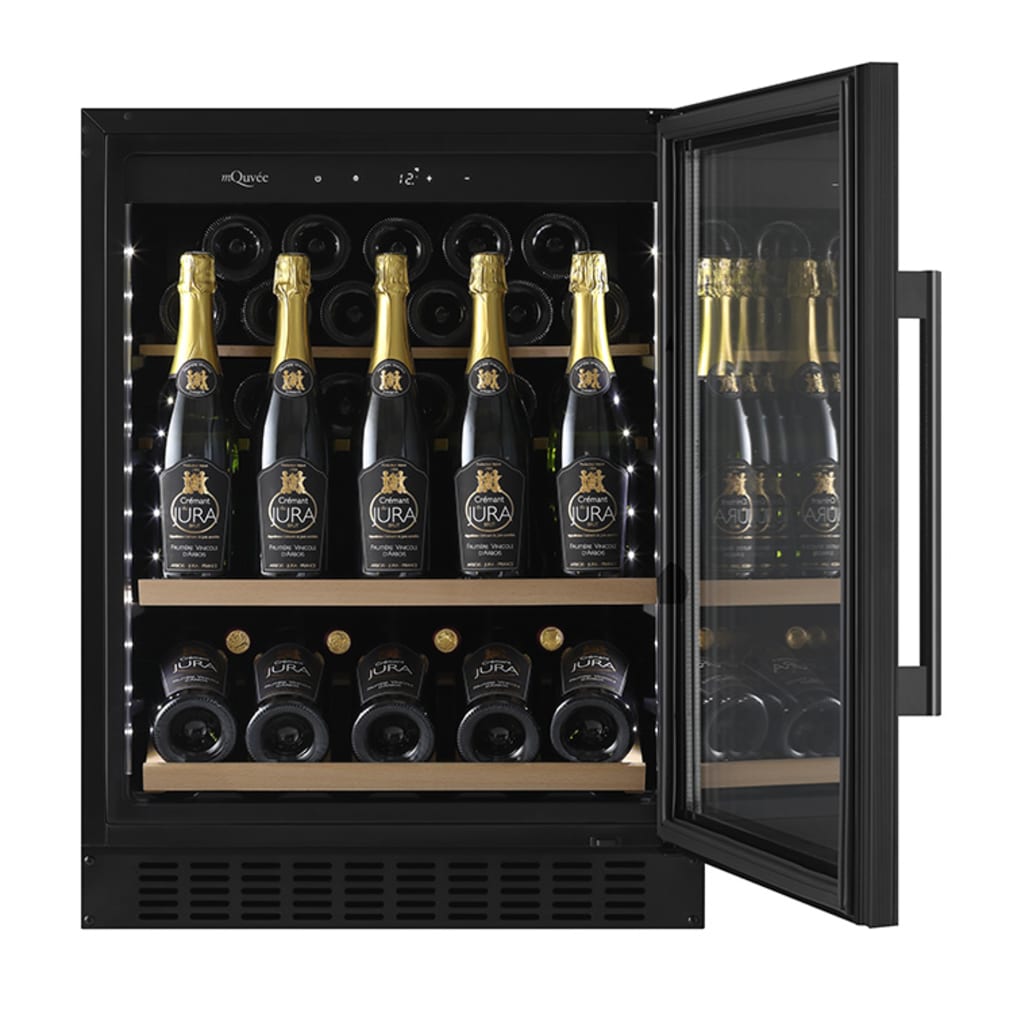 Innbyggbart champagneskap - WineCave 700 60S Anthracite Black