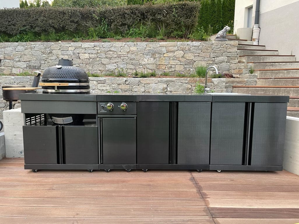 Black Collection - Modul med doble sidebrennere 