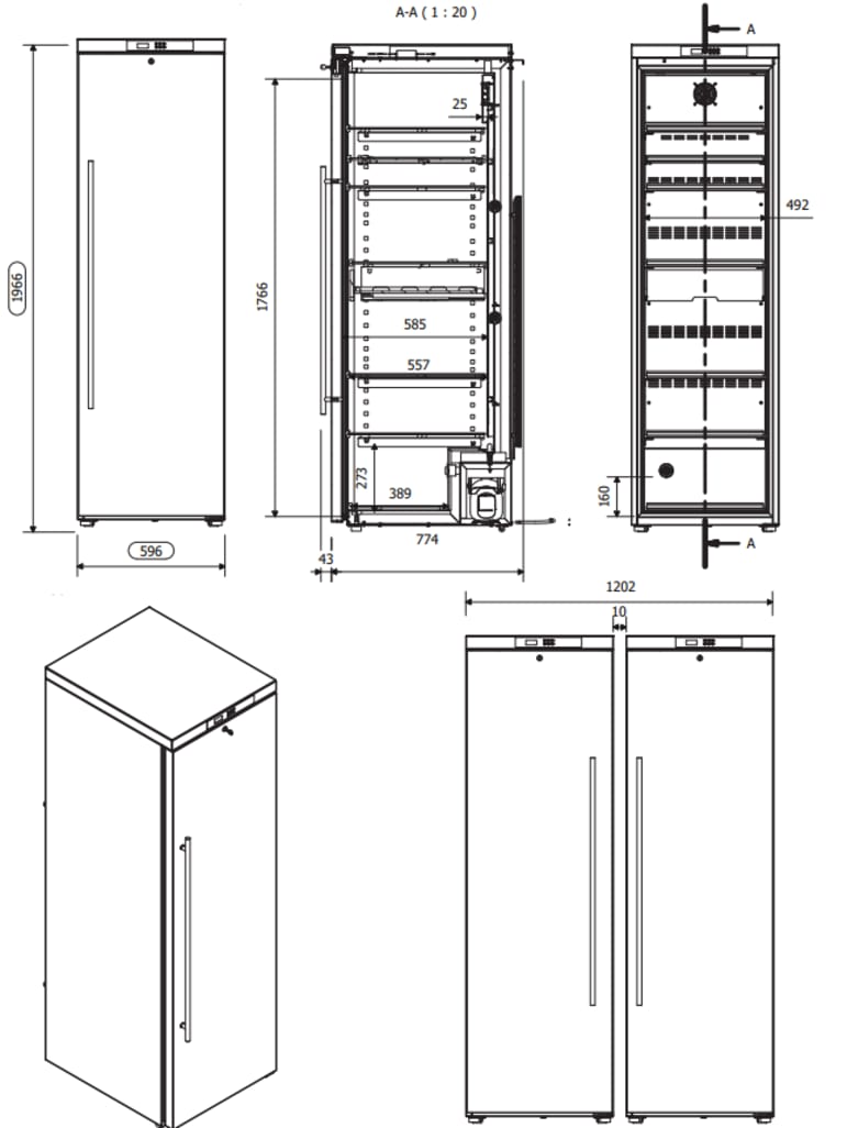 Viinin säilytyskaappi – WineStore 1200