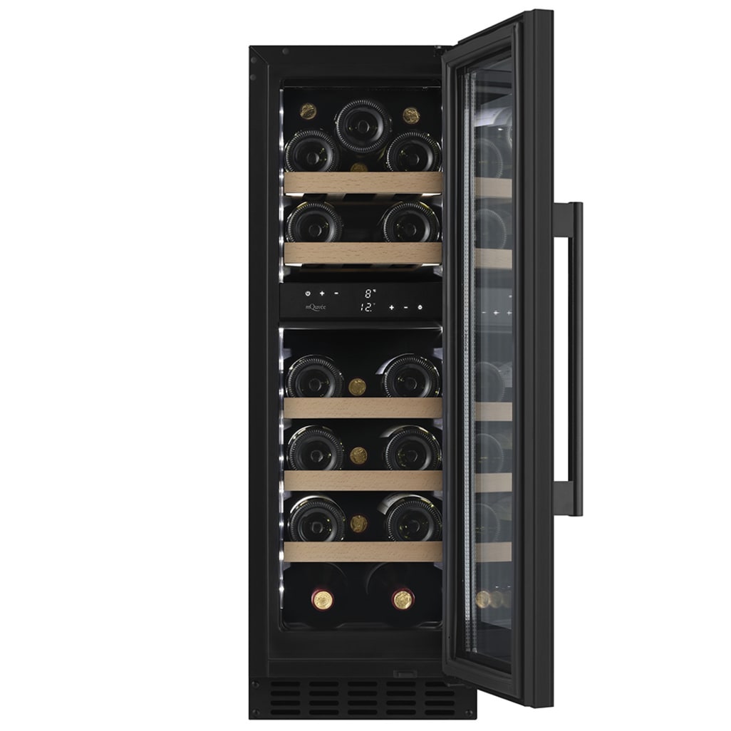 Innbyggbart vinskap - WineCave 800 30D Fullglass Black