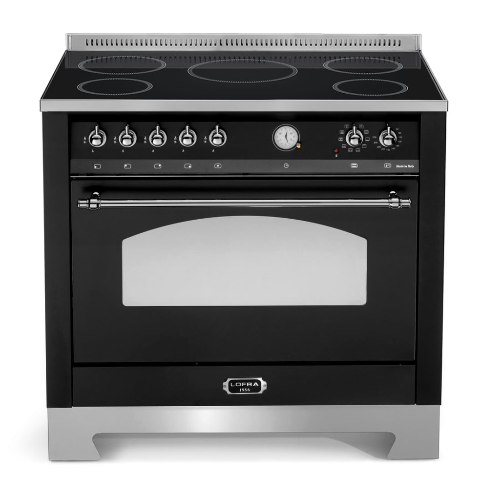 Dolce Vita - Induction Range Cooker 90 cm (1 oven) (Black/Chrome) 