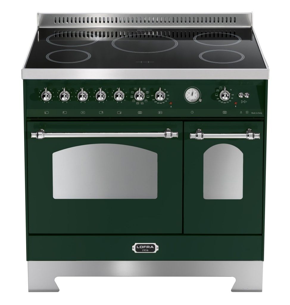  Piano de cuisson - Dolce Vita 90 cm (2 fours) (Vert/Chrome) Induction