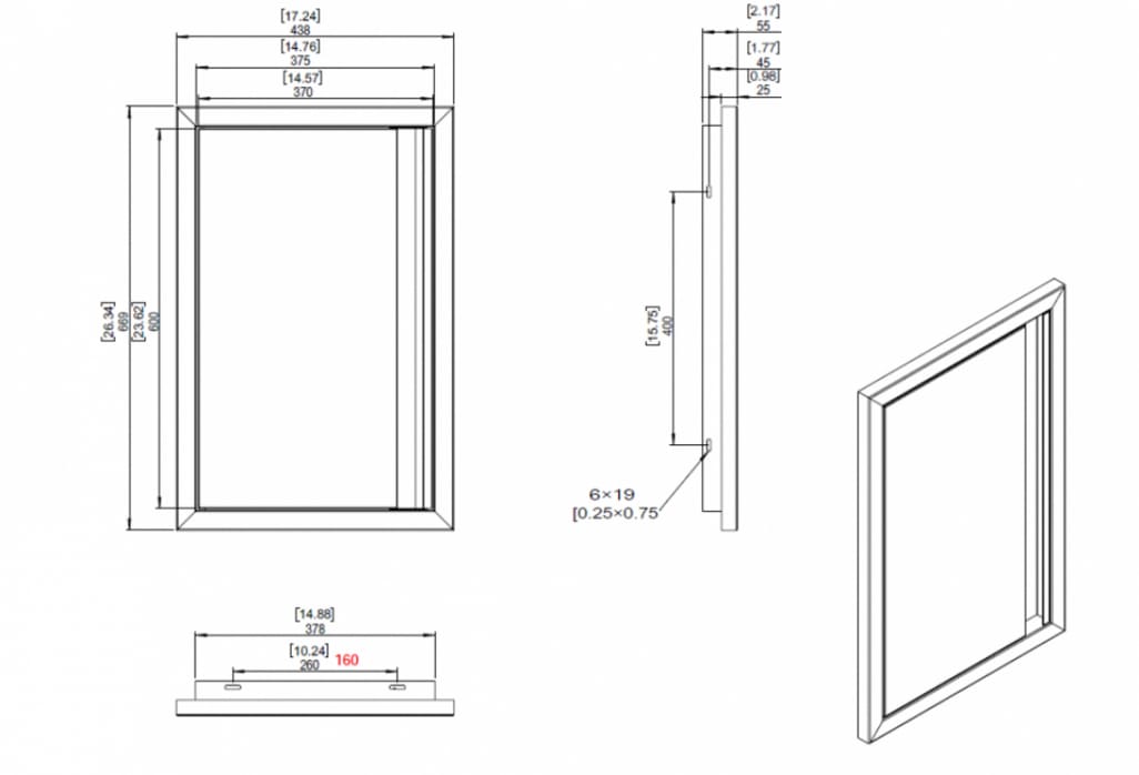 Folkunga - Built-in - Einbaufähige Tür, einfach