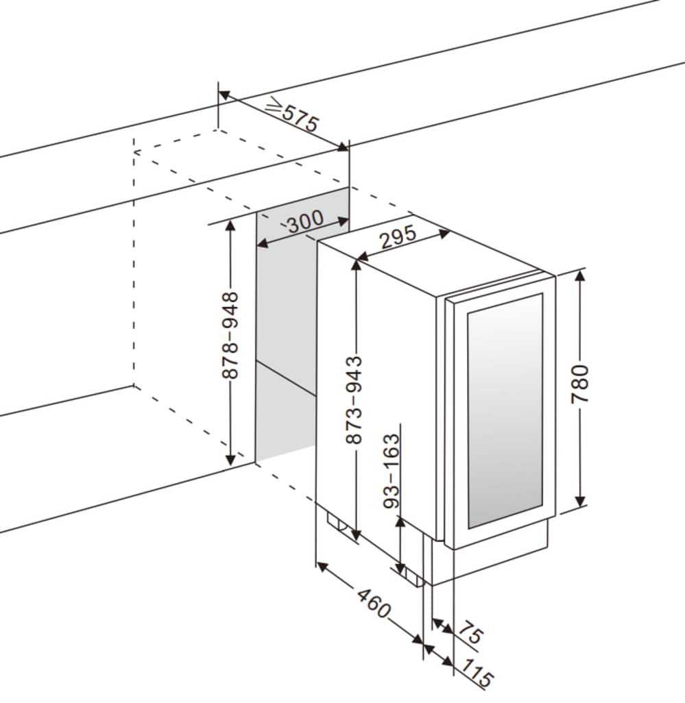 Einabu-Weinkühlschrank - WineCave 780 30D Stainless