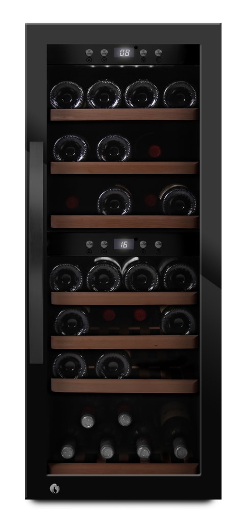 Free-standing Wine Cooler - WineExpert 38 Fullglass Black 