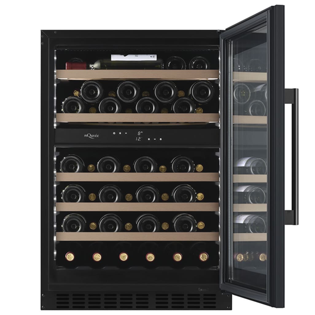 Innbyggbart vinskap - WineCave 800 60D Fullglass Black