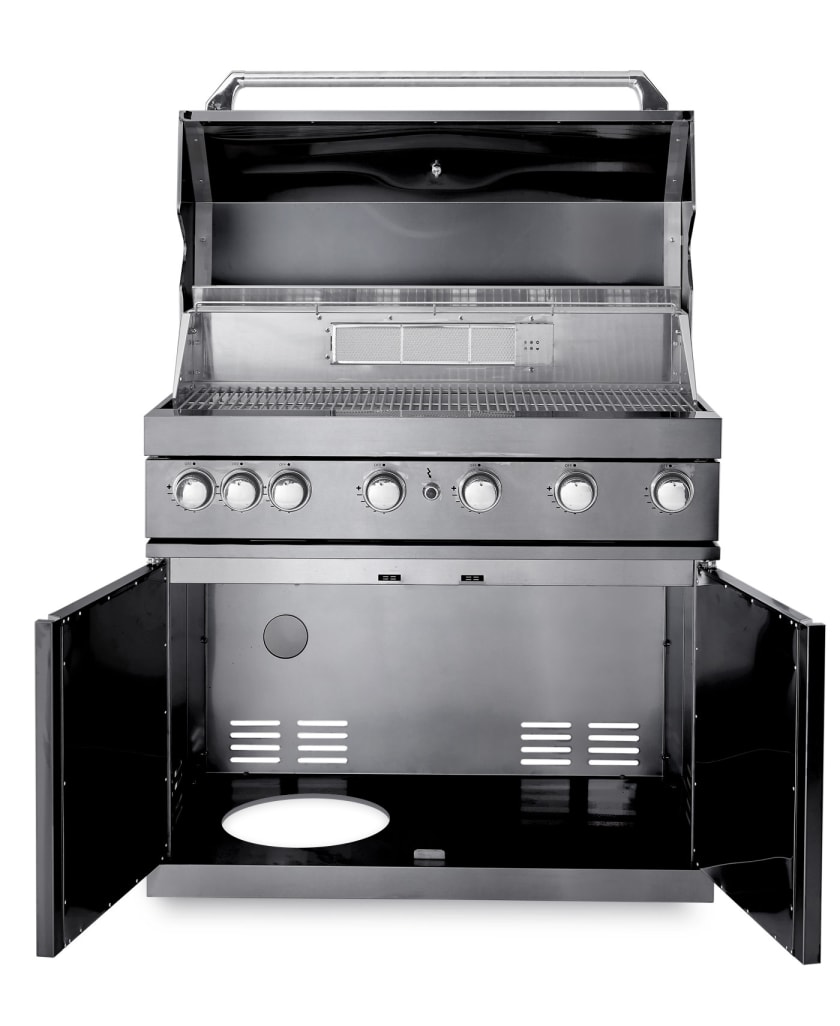 Black Collection - Free-standing gas grill with 6 burners and infrared system