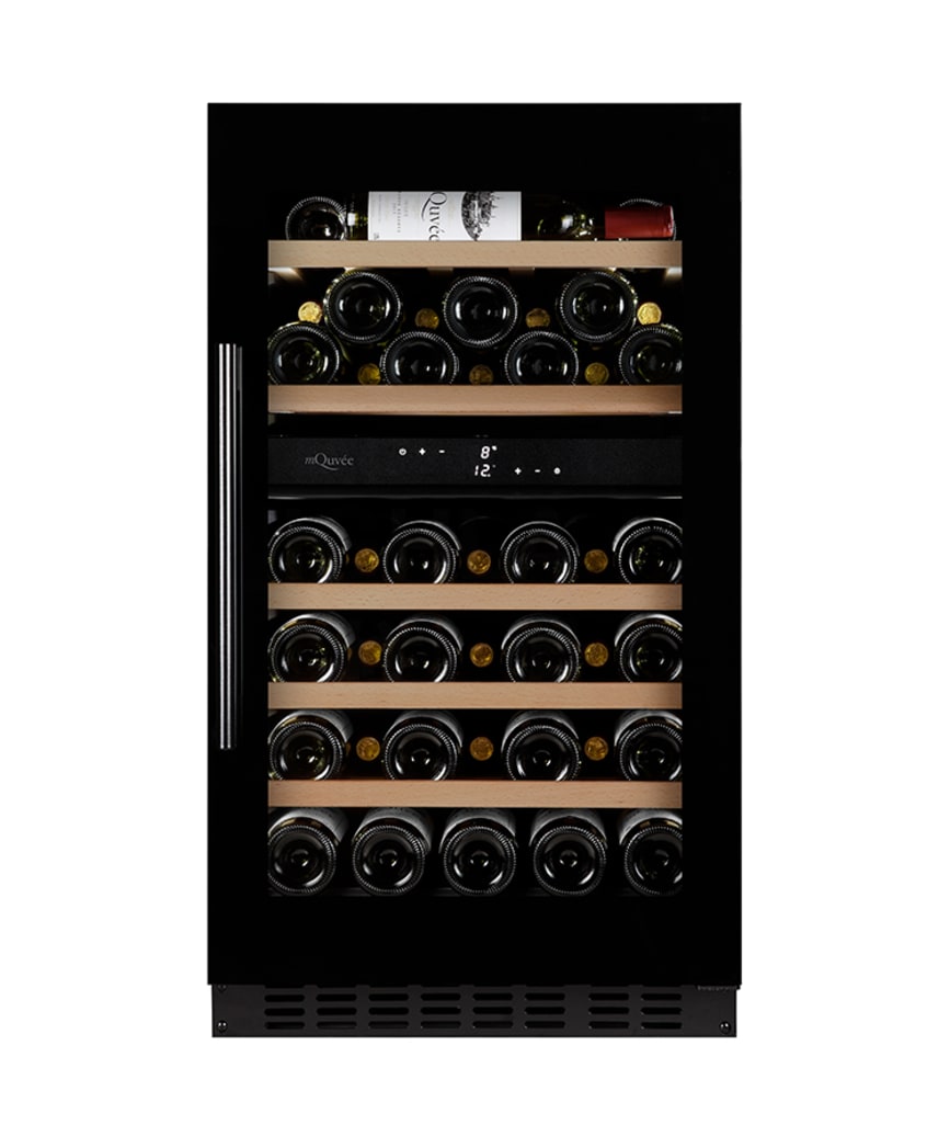 Innbyggbart vinskap - WineCave 800 50D Fullglass Black