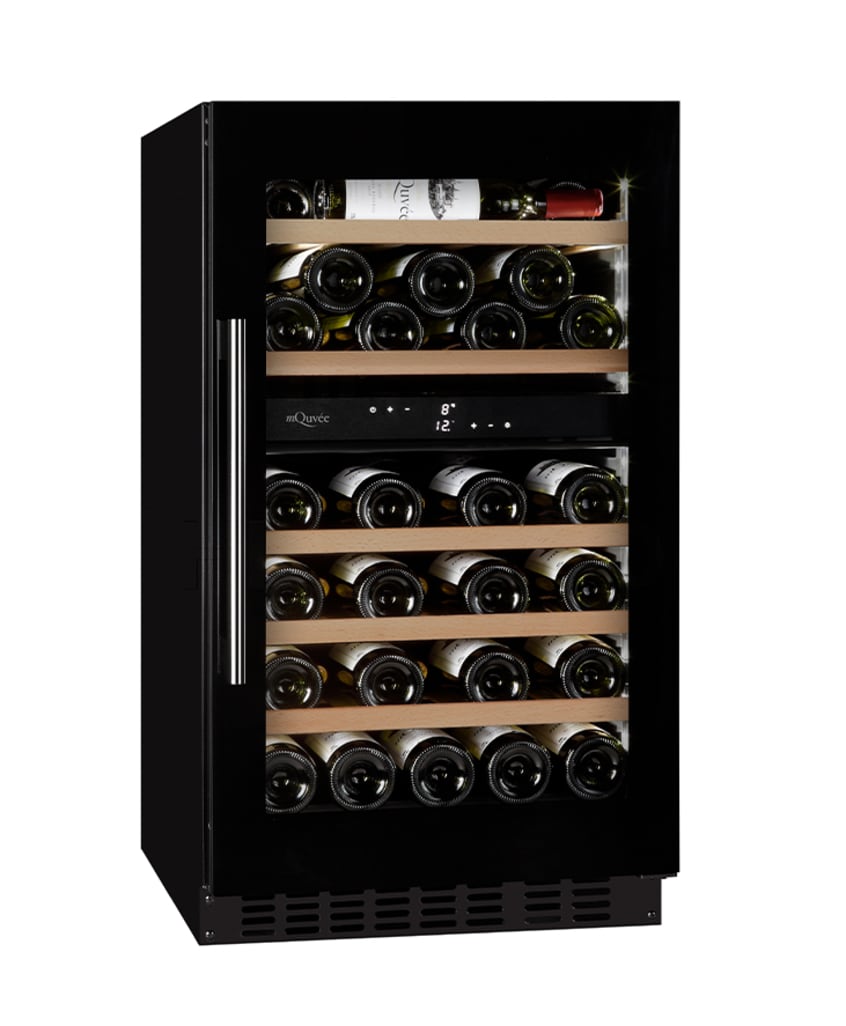 Under-counter wine cooler - WineCave 800 50D Fullglass Black