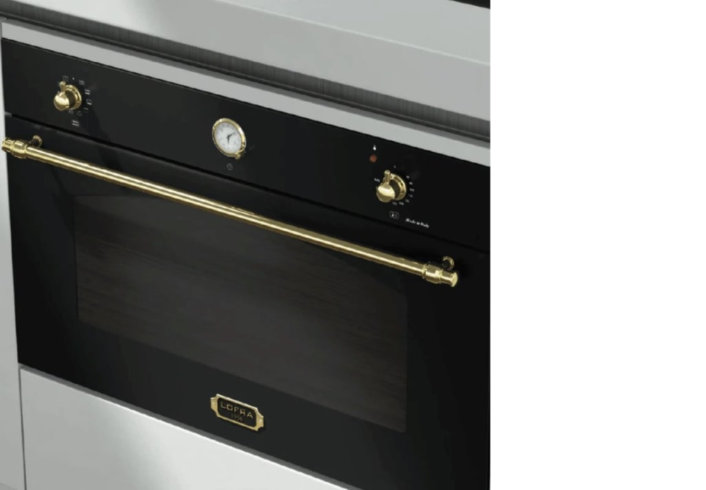 Built-in oven Dolce Vita 60 cm (Black/Brassed)